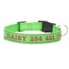 Unbranded Sysy Personalized Dog Collar, Custom Embroidered Pet Name And Phone Number, Quick Release D-ring Gra