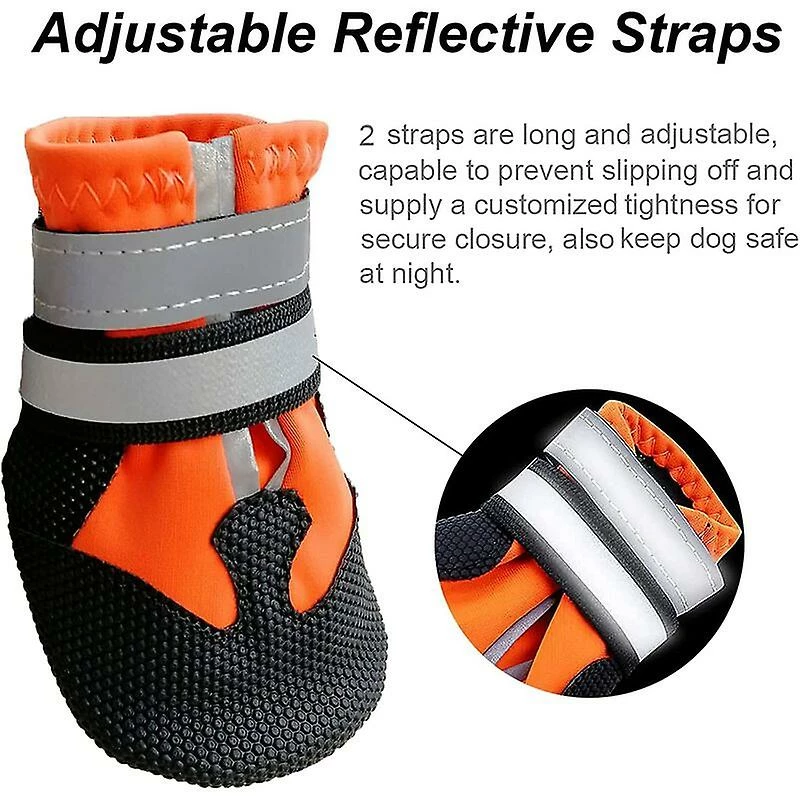 Unbranded Paw Guard Dog Shoes Bottes De Chien Antidérapantes Imperméables Pour Chiens Avec Sangles Réfléchissantes Réglables Chaussures De Chien D’extérieur Pour Petites, Moyennes Et Grandes 3 Unbranded Paw Guard Dog Shoes Bottes De Chien Antidérapantes Imperméables Pour Chiens Avec Sangles Réfléchissantes Réglables Chaussures De Chien D’extérieur Pour Petites, Moyennes Et Grandes – Image 3