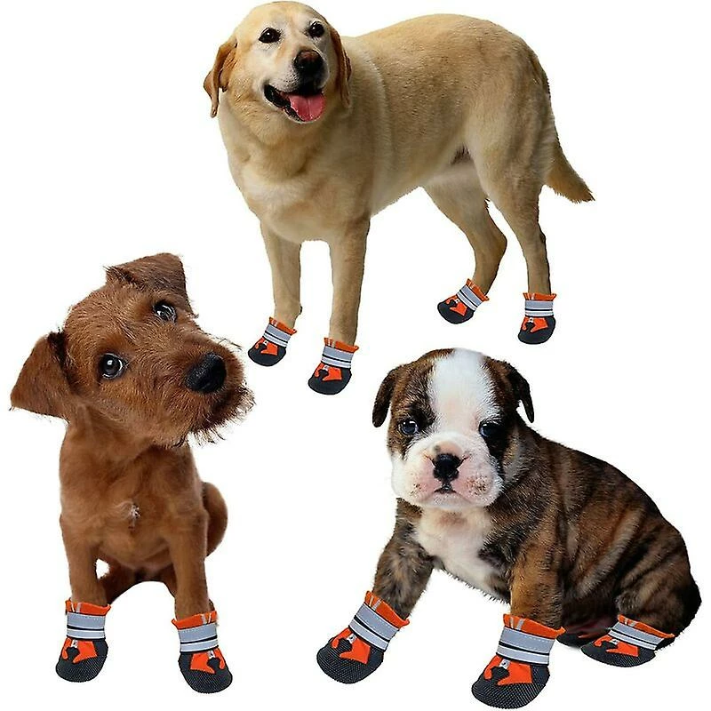 Unbranded Paw Guard Dog Shoes Bottes De Chien Antidérapantes Imperméables Pour Chiens Avec Sangles Réfléchissantes Réglables Chaussures De Chien D’extérieur Pour Petites, Moyennes Et Grandes 4 Unbranded Paw Guard Dog Shoes Bottes De Chien Antidérapantes Imperméables Pour Chiens Avec Sangles Réfléchissantes Réglables Chaussures De Chien D’extérieur Pour Petites, Moyennes Et Grandes – Image 4