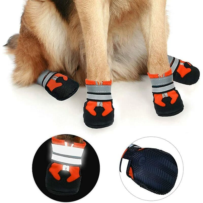 Unbranded Paw Guard Dog Shoes Bottes De Chien Antidérapantes Imperméables Pour Chiens Avec Sangles Réfléchissantes Réglables Chaussures De Chien D’extérieur Pour Petites, Moyennes Et Grandes 5 Unbranded Paw Guard Dog Shoes Bottes De Chien Antidérapantes Imperméables Pour Chiens Avec Sangles Réfléchissantes Réglables Chaussures De Chien D’extérieur Pour Petites, Moyennes Et Grandes – Image 5