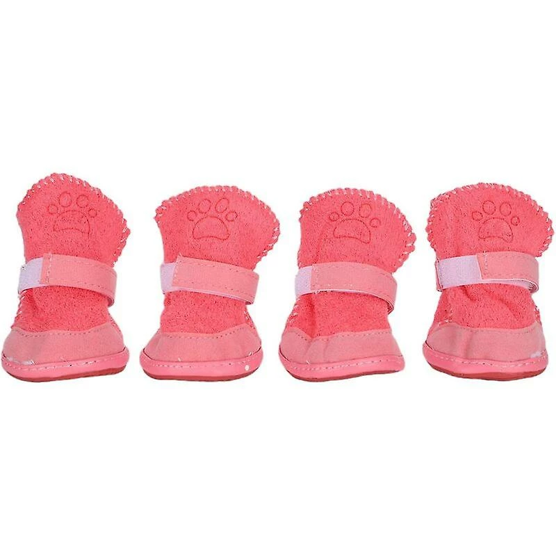 Unbranded Pet Outdoor Shoes Winter Warm Dog Paw Protection Belt Hook Loop Anti-slip Dog Boots (5) Rose 1 Unbranded Pet Outdoor Shoes Winter Warm Dog Paw Protection Belt Hook Loop Anti-slip Dog Boots (5) Rose