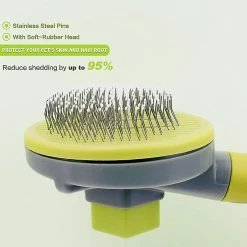 Unbranded Pet Soft Bristle Brush Dog Grooming Brush Pet Grooming Needle Comb Pour Enlever Doucement Matspink -Pet Soin 780432350 max