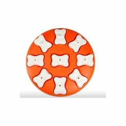 Unbranded Dog Toys Pet Intelligence Toys Jiuzhen Pizza Leakage Toys Pet Supplies 31.531.54.5cm Orange 1 Piece