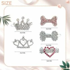 Unbranded 5pcs Puppy Crystal Strass Hair Clip Coiffure Hair Accessoires Dog Headwear Pet Grooming Pro 8 Unbranded 5pcs Puppy Crystal Strass Hair Clip Coiffure Hair Accessoires Dog Headwear Pet Grooming Pro -Pet Soin 782125499 max