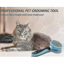 Unbranded Best Selling Cat Brush Soft Dog Grooming Tool Removes Loose Undercoat Self Cleaning -Pet Soin 785268920 max