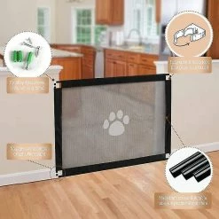 Unbranded Facile à Installer Et Verrouillable Dog Gate Stair Gate Pet Barrier 80cm X 100cm,11 -Pet Soin 786062087 max
