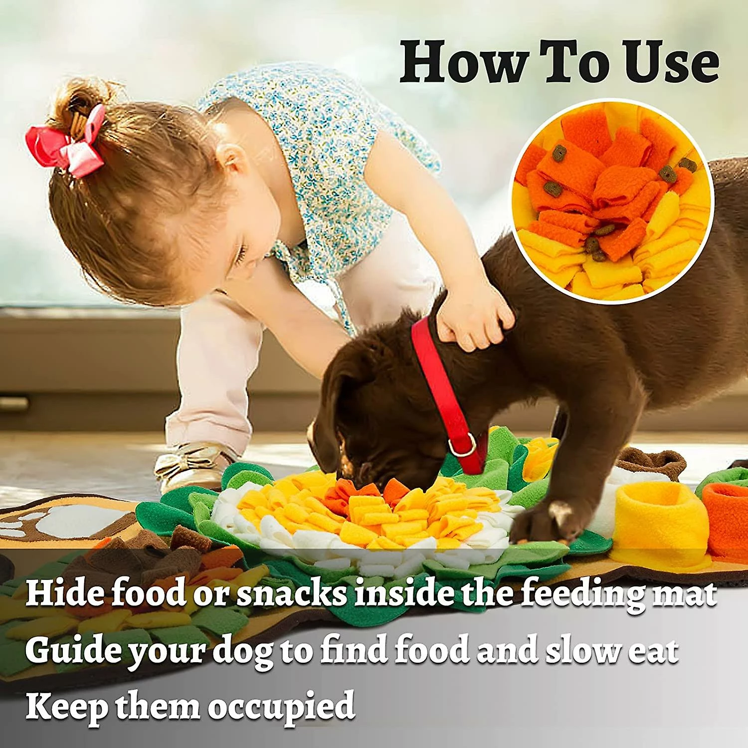 Unbranded Snuffle Mat For Dogs Interactive Pet Puzzle Toys For Puppy Dog Enrichment Toy Mental Stimulation Dog Play Mat For Boredom Stress Relief 4 Unbranded Snuffle Mat For Dogs Interactive Pet Puzzle Toys For Puppy Dog Enrichment Toy Mental Stimulation Dog Play Mat For Boredom Stress Relief – Image 4