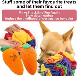 Unbranded Snuffle Mat Interactive Dog Toys Ball Dog Brain Mental Stimulating Puzzle Toys For Dogs Enrichment Game Feeding Mat For Stress Relief Portable Machine Washable (Small -Pet Soin 790504862 max