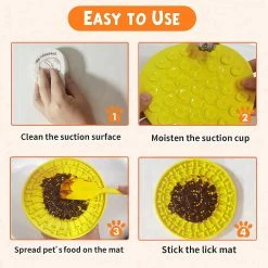 Unbranded Dog Slow Feeding Licky Mat For Bathing Grooming Nailing Trimming 8 Unbranded Dog Slow Feeding Licky Mat For Bathing Grooming Nailing Trimming -Pet Soin 790504982 max