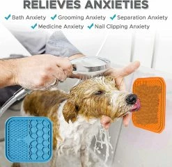 Unbranded 2pcs 15cm Dog Lick Mat With 48 Suction Treat Dispensing Mat Feeder Lick Mat Food Mat Washing Distraction Mat Dog Feeding Mat Bathing Grooming Training Pad For Peanut Butter -Pet Soin 790505222 max