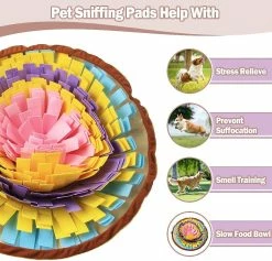 Unbranded Stowed And Portable Dog Feeding Mat Small Dog Training Pad Pet Nose Work Blanket Non Slip Pet Activity Mat For Foraging Skill -Pet Soin 790505714 max