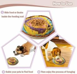 Unbranded Stowed And Portable Dog Feeding Mat Small Dog Training Pad Pet Nose Work Blanket Non Slip Pet Activity Mat For Foraging Skill -Pet Soin 790505783 max