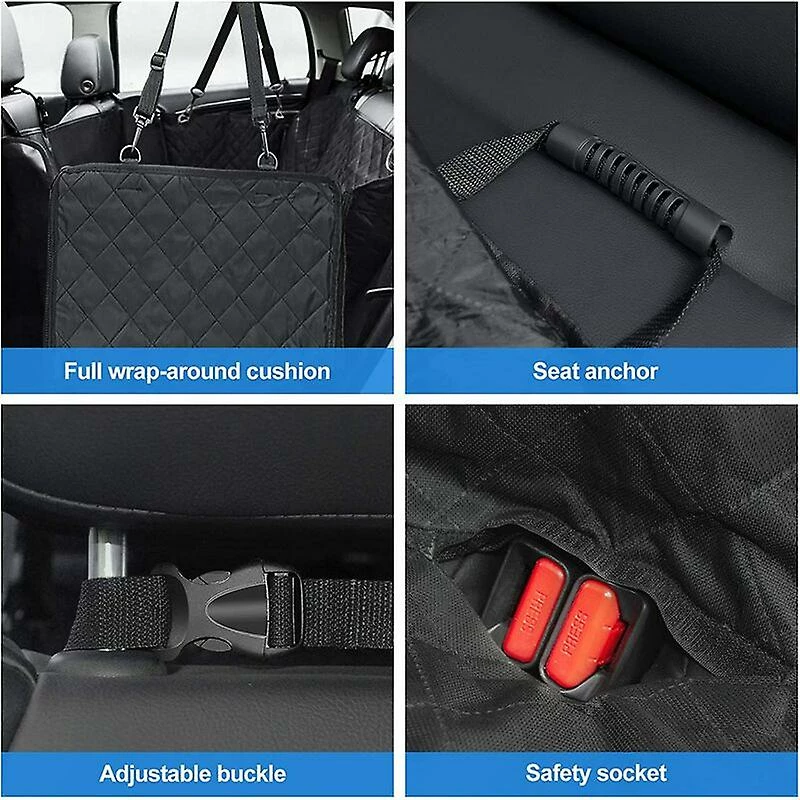 Unbranded Dog Seat Cover, Non-slip And Waterproof, Dog Car Protector With Mesh Window Safety Belts Scratchproof Back Seat Cover, For Car Suvs 137cm147cm 4 Unbranded Dog Seat Cover, Non-slip And Waterproof, Dog Car Protector With Mesh Window Safety Belts Scratchproof Back Seat Cover, For Car Suvs 137cm147cm – Image 4