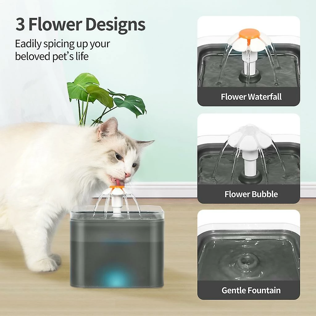 Unbranded Fontaine Pour Animaux De Compagnie Fontaine D’eau Pour Chat Low-noise Ajuster Flower Led Dog Dispenser 5 Unbranded Fontaine Pour Animaux De Compagnie Fontaine D’eau Pour Chat Low-noise Ajuster Flower Led Dog Dispenser – Image 5