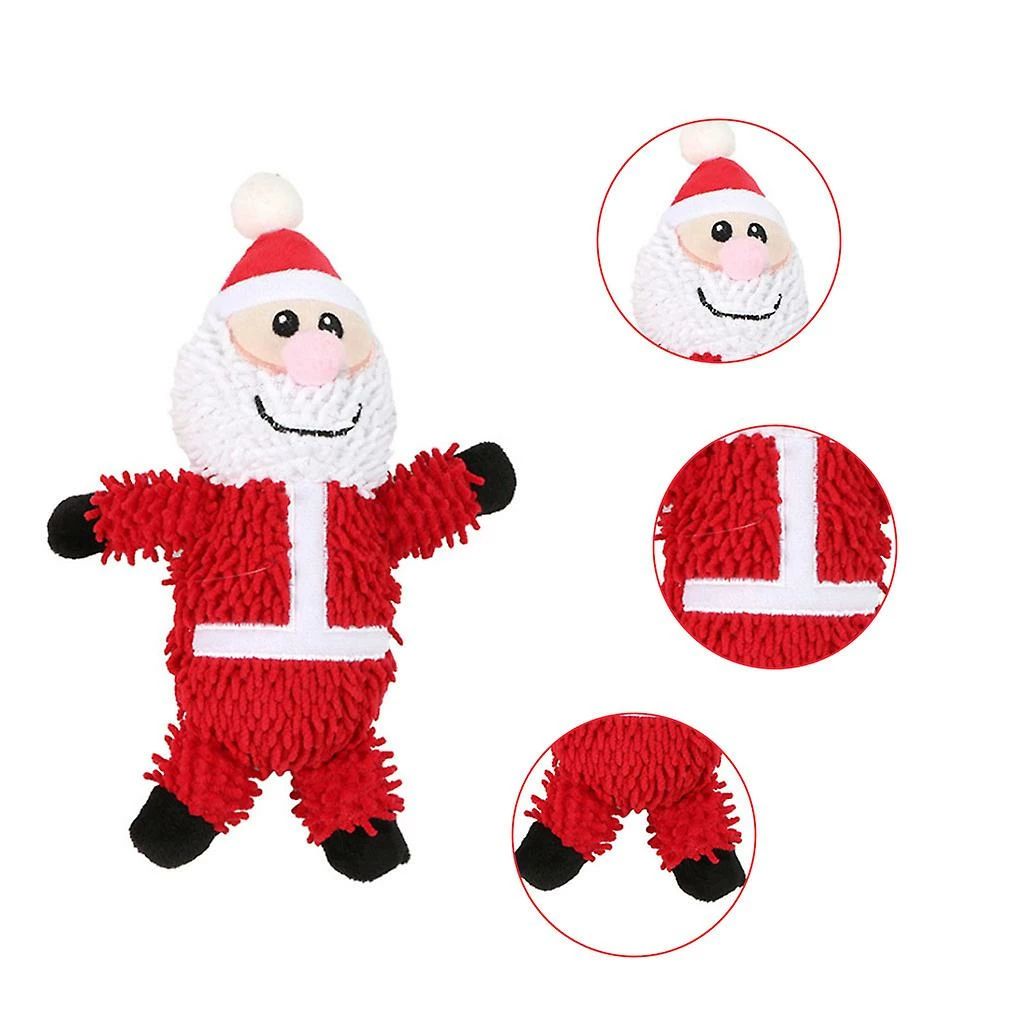 Unbranded Jouets Dog Squeak Stuffed Santa Puppy Noël Chew Toy Pour Petits à Grands Chiens 2 Unbranded Jouets Dog Squeak Stuffed Santa Puppy Noël Chew Toy Pour Petits à Grands Chiens – Image 2