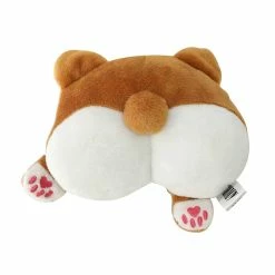Unbranded Dog Interactive Toys Squeak Peluche Animal Stuffed Chew Toy Corgi-butt-style