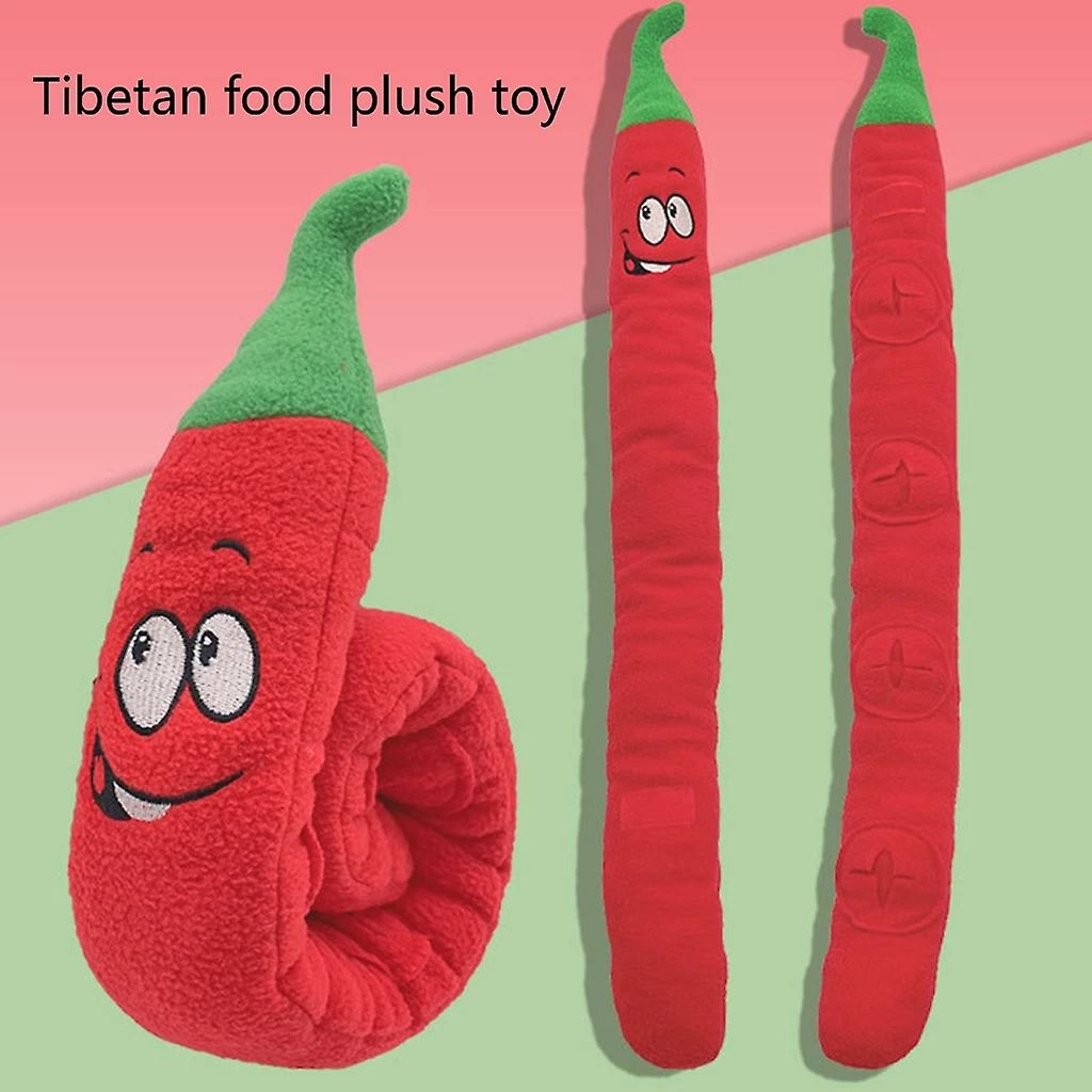Unbranded Pet Sniffing Peluche Toy Food Molar Puzzle Dog Toy Interactif Chilli Shape Toy 5 Unbranded Pet Sniffing Peluche Toy Food Molar Puzzle Dog Toy Interactif Chilli Shape Toy – Image 5