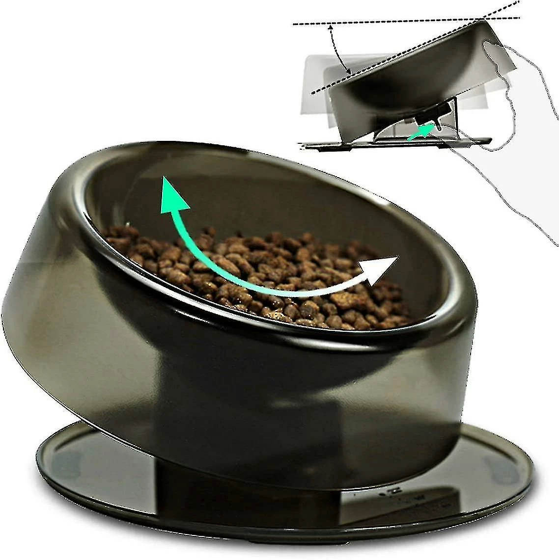 Unbranded Cat Dog 420ml, 022 Raised Nclined Cat Bowl 1 Unbranded Cat Dog 420ml, 022 Raised Nclined Cat Bowl