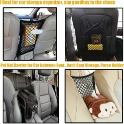 LetsGO Dog Car Net Barrier Pet Barrier Avec Auto Safety Mesh Organizer Baby Stretchable Range Bag Universal For Cars, Suvs -easy Install, Car Divider For D 6 LetsGO Dog Car Net Barrier Pet Barrier Avec Auto Safety Mesh Organizer Baby Stretchable Range Bag Universal For Cars, Suvs -easy Install, Car Divider For D -Pet Soin 792508552 max