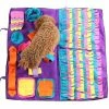 Unbranded Nouveau B 70x50cm Pet Dog Snuffle Mat Sniffing Training Blanket Détachable