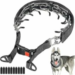 Breey Collier De Dressage De Griffes Dww-dog, Collier D’étranglement Pour Chien Avec Boucle à Pression, Collier Pour Chien Sans Traction,