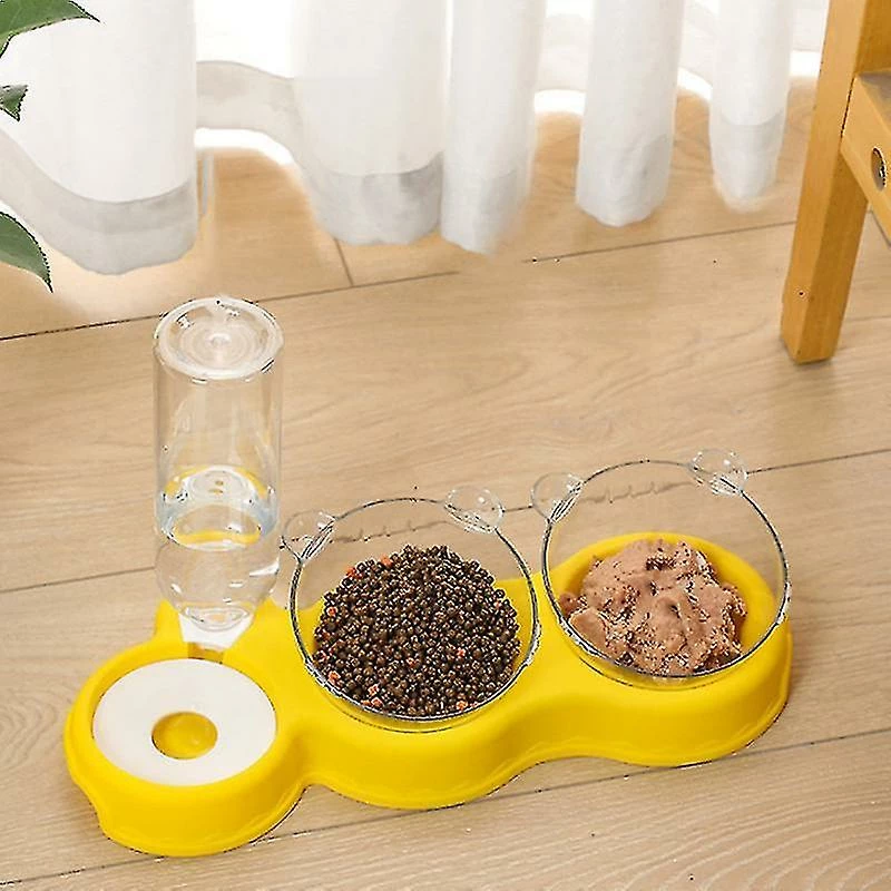 Breey Triple Dog Cat Bowls Automatique Pet Feeder 15tilt Et 360rotatable Double Food Bowl Avec Automatique Bouteille D’Eau Bol Détachable Petit Et Medium_gift O 1 Breey Triple Dog Cat Bowls Automatique Pet Feeder 15tilt Et 360rotatable Double Food Bowl Avec Automatique Bouteille D’Eau Bol Détachable Petit Et Medium_gift O