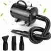 Breey Dog Cat Pet Grooming Sèche-cheveux Avec Chauffage Vitesse Réglable Sèche-cheveux Pour Animaux De Compagnie à Grande Vitesse Sèche-animaux Avec Tuyau / Buses / Manual_gift De G