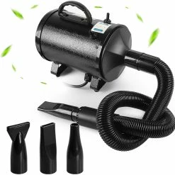 Breey Dog Cat Pet Grooming Sèche-cheveux Avec Chauffage Vitesse Réglable Sèche-cheveux Pour Animaux De Compagnie à Grande Vitesse Sèche-animaux Avec Tuyau / Buses / Manual_gift De G -Pet Soin 794279791 max