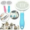 Unbranded Pet Dog Cat Brush Grooming Slicker Self Cleaning Slicker Brush Massage Hair Comb Z
