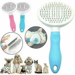 Unbranded Pet Dog Cat Brush Grooming Slicker Self Cleaning Slicker Brush Massage Hair Comb Z