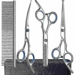 Unbranded 3pcs Dog Grooming Scissors Kit Professional Safety Thinning Shears Peign
