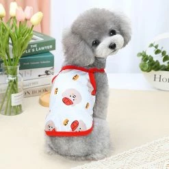 Redmiter Pet Vest Cartoon Printing Skin-friendly Round Neck Dog Sling Vest Pour L’été 8 Redmiter Pet Vest Cartoon Printing Skin-friendly Round Neck Dog Sling Vest Pour L’été -Pet Soin 796839592 max