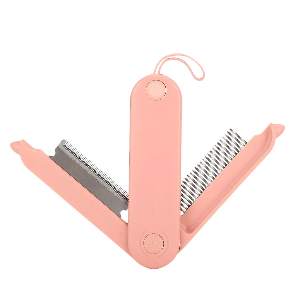 Gegong Pet Steel Needle Hair Brush Comb Grooming Comb For Dog Cat Open Knots Paddle Brushpink 2 Gegong Pet Steel Needle Hair Brush Comb Grooming Comb For Dog Cat Open Knots Paddle Brushpink – Image 2