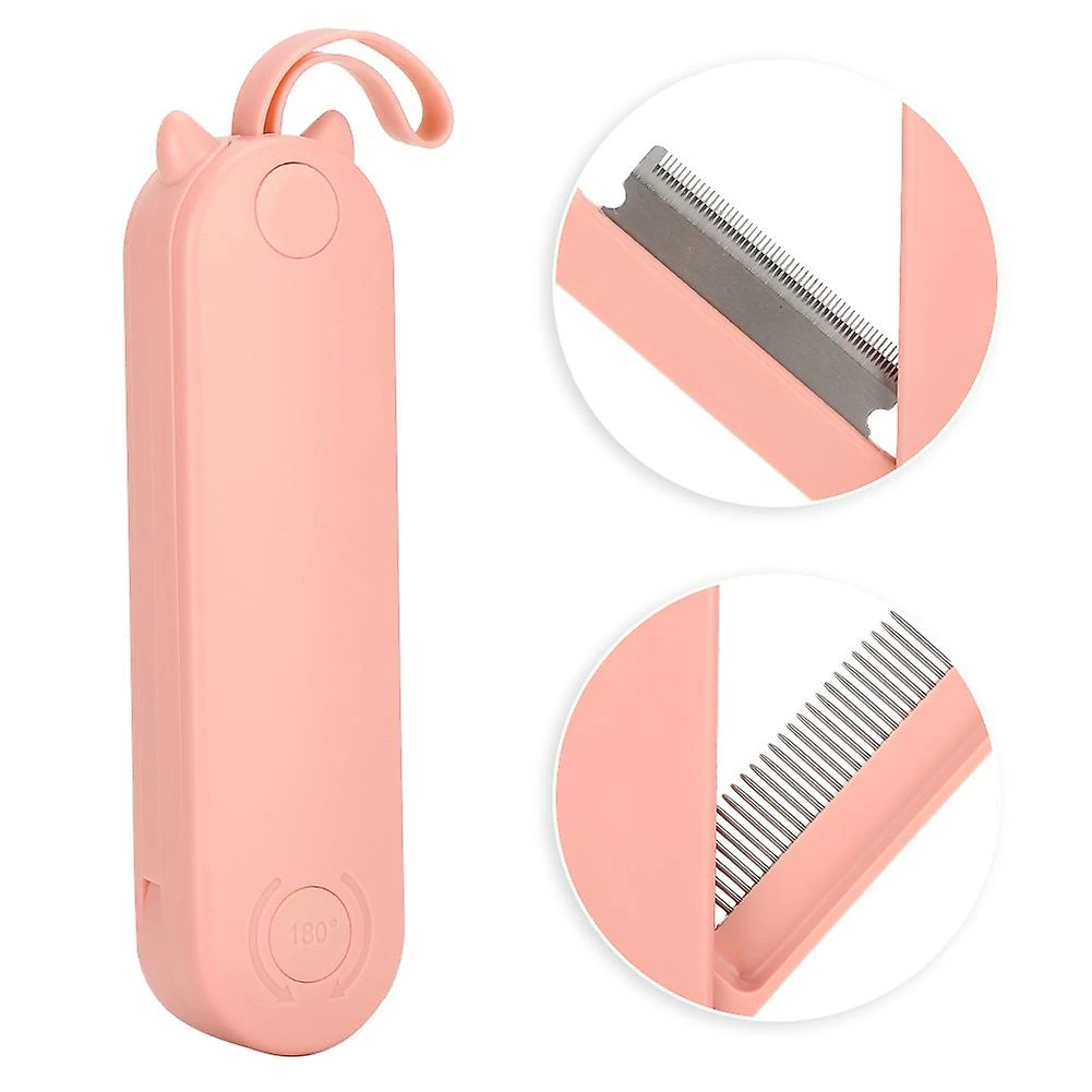 Gegong Pet Steel Needle Hair Brush Comb Grooming Comb For Dog Cat Open Knots Paddle Brushpink 4 Gegong Pet Steel Needle Hair Brush Comb Grooming Comb For Dog Cat Open Knots Paddle Brushpink – Image 4