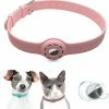 Unbranded Airtag Dog Collar Holder Airtag Cat Collar With 1 Hd Protective Film 9-19.5 Inch Soft Silicone Dogk0023