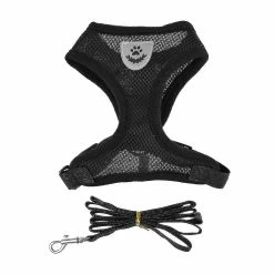 Unbranded Adjustable Reflective Cat Harness Vest Walking Straps For Cat Kitten Dog Puppy Leash Leads Pet Chest Harness K0023