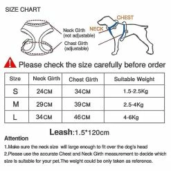 Unbranded Adjustable Reflective Cat Harness Vest Walking Straps For Cat Kitten Dog Puppy Leash Leads Pet Chest Harness K0023 -Pet Soin 798376794 max