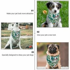 Redmiter 8pcs Chien Pet Summer Bandana Tropic Pattern Dog Bandana Triangle Dog Bib Foulard -Pet Soin 799508505 max