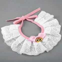 Gegong Pet Cat Lace Collars Necktie Adjustable Dog Cute Bowtie Bib Accessories(s) -Pet Soin 799615477 max