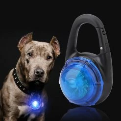Gegong Led Pet Dog Collier Collier Lumineux Chien Lumineux Nuit Marche Lumière Sécurité Pendentif Bleu -Pet Soin 799615494 max
