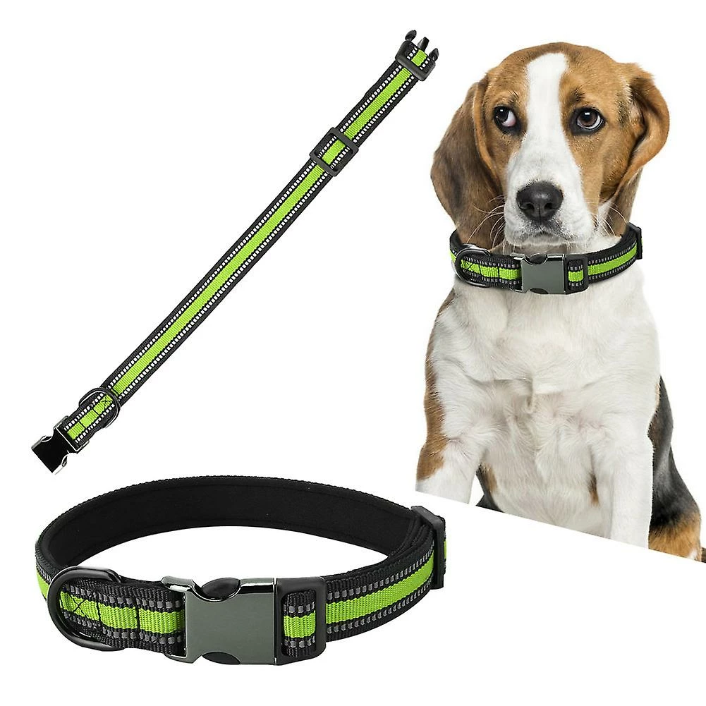 Gegong Durable Puppy Dog Cat Collar Personalized Pet Id Neck Strap (fluorescent Green S) 3 Gegong Durable Puppy Dog Cat Collar Personalized Pet Id Neck Strap (fluorescent Green S) – Image 3
