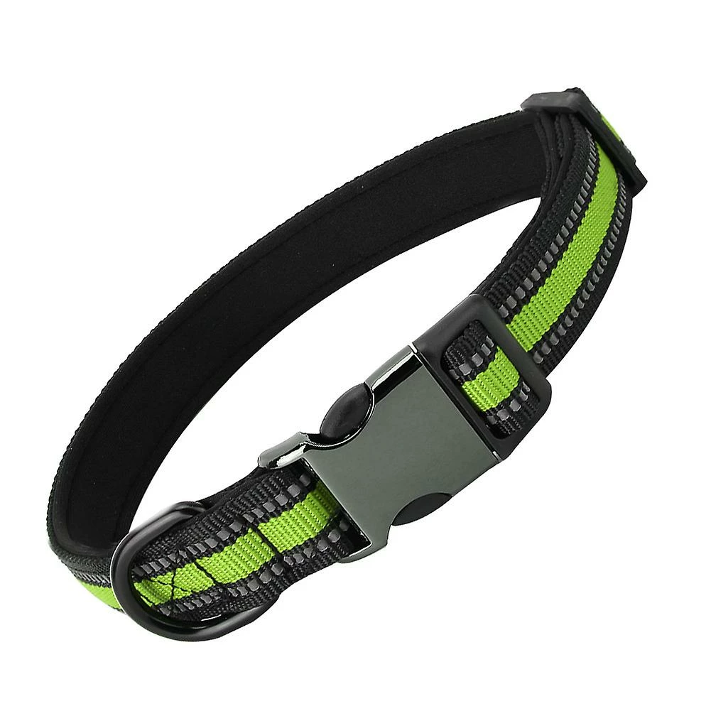 Gegong Durable Puppy Dog Cat Collar Personalized Pet Id Neck Strap (fluorescent Green S) 4 Gegong Durable Puppy Dog Cat Collar Personalized Pet Id Neck Strap (fluorescent Green S) – Image 4