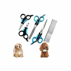 Unbranded Pack Dog Scissors, Cat Scissors, Pet Scissors, Mute Stainless Steel Hairdressing Scissors For Dog And Cat With Comb