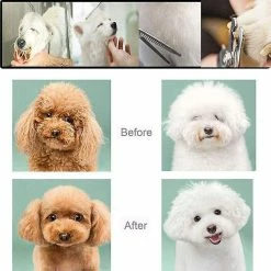 Unbranded Pack Dog Scissors, Cat Scissors, Pet Scissors, Mute Stainless Steel Hairdressing Scissors For Dog And Cat With Comb -Pet Soin 801596069 max