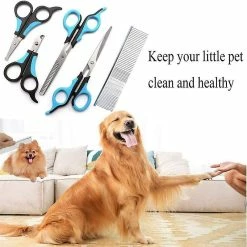 Unbranded Pack Dog Scissors, Cat Scissors, Pet Scissors, Mute Stainless Steel Hairdressing Scissors For Dog And Cat With Comb -Pet Soin 801596163 max