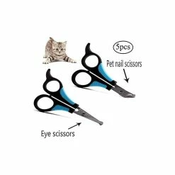 Unbranded Pack Dog Scissors, Cat Scissors, Pet Scissors, Mute Stainless Steel Hairdressing Scissors For Dog And Cat With Comb -Pet Soin 801596208 max