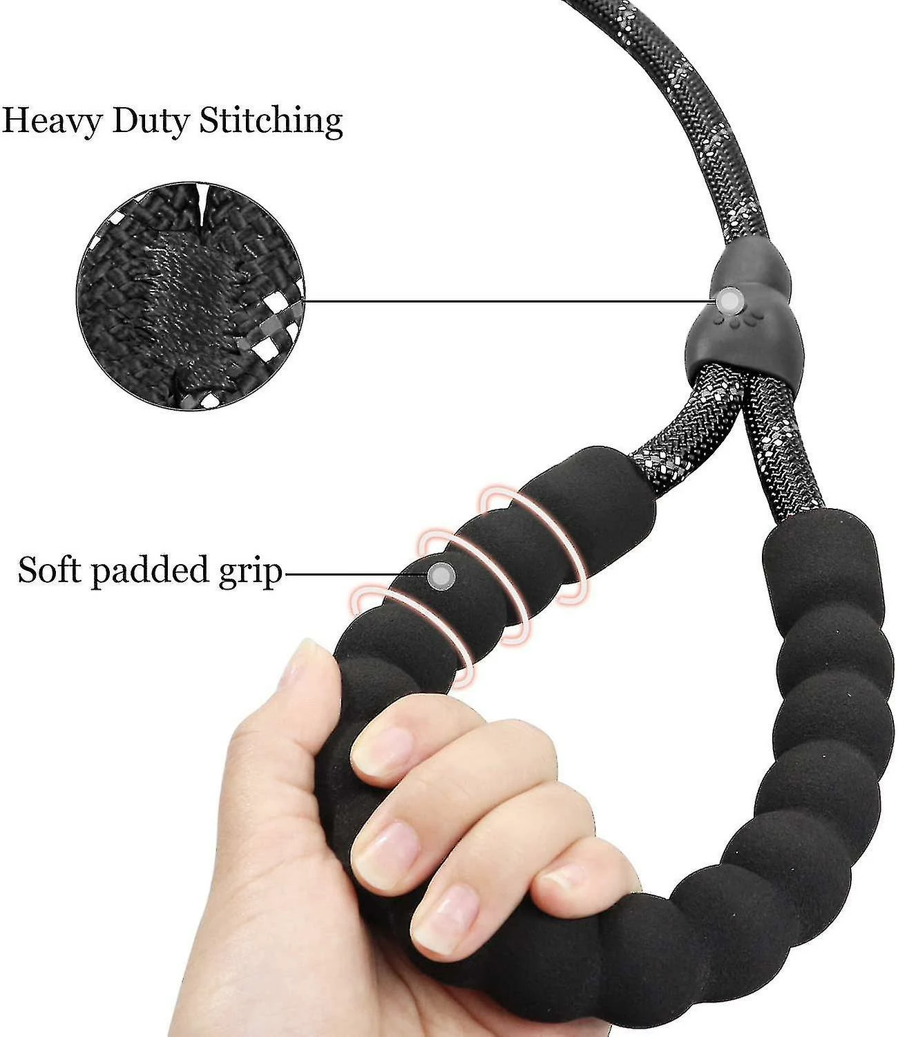 Unbranded Reflective Slip Lead Dog Leash, Climbing Rope Leash,11 3 Unbranded Reflective Slip Lead Dog Leash, Climbing Rope Leash,11 – Image 3