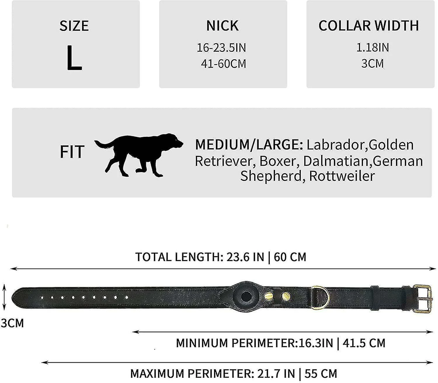 Unbranded Dog Collar Compatible With Air Tag,adjustable Natural Cowhide Leather Dog Collar 5 Unbranded Dog Collar Compatible With Air Tag,adjustable Natural Cowhide Leather Dog Collar – Image 5