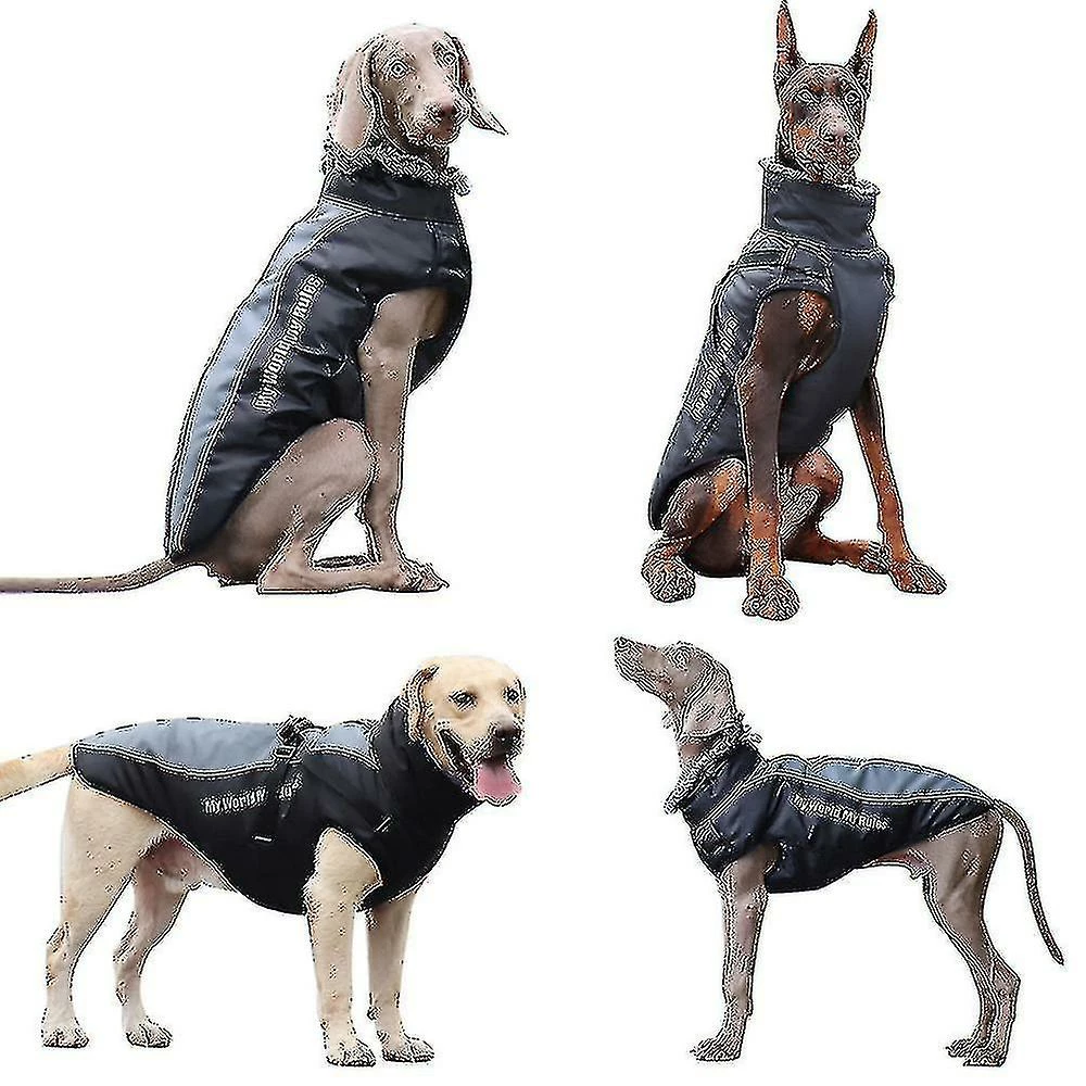 Unbranded Vêtements Pour Grands Chiens Imperméables Big Dog Vest Jacket Automne Hiver Chaud Pet Dog Coat * Stb 2 Unbranded Vêtements Pour Grands Chiens Imperméables Big Dog Vest Jacket Automne Hiver Chaud Pet Dog Coat * Stb – Image 2