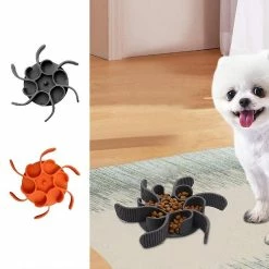 Alisili Pet Slow Food Feeder Dog Cat With Suction Cup Bowl For Cats And Small Dogs Cat & Dog Lick Treat Mat Licking Pad Feeding Pet -Pet Soin 811141156 max
